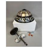 Modern Tiffany-Style Ceiling Lamp, 14-Inch
