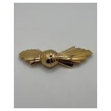Givenchy Gold-Tone Costume Jewelry Brooch