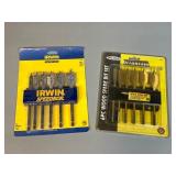6-Piece Wood Spade Bit Sets, Irwin and Pro Series