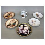 Norman Rockwell Plates and Mug