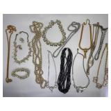 Costume Jewelry Necklaces Grouping, 12 Items