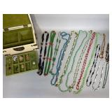 Chinese Style Jewelry Box with Contents