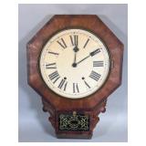 New Haven Octagon Drop Wall Clock, 19th Century
