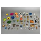 57 Costume Jewelry Pins