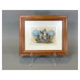 Framed Cigar Box Label with Uncle Sam
