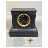 French 19th Century Slate Mantle Clock