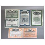 20th Century Railroad Stock Certificates