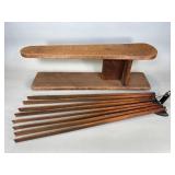 Antique Ironing Board and Drying Rack Set