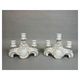 New-Tettau Bavaria Pottery Candle Holders