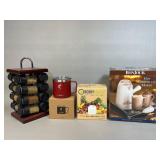 Kitchen Essentials Bundle with Spice Rack
