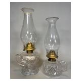 Colorless Glass Oil Lamps