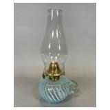 Blue Opalescent Swirlï¿½Finger Oil Lamp