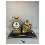 New Haven Figural Mantle Clock