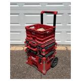Milwaukee Packout Rolling Tool Caddy with Contents