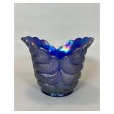 Imperial Glass Iridescent Blue Vase