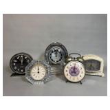 Five Vintage Clocks