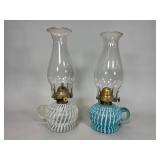 Markham Swirl Band Finger Oil Lamps