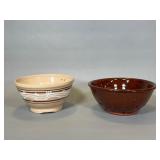 Pottery Colanders, Signed and Decorated
