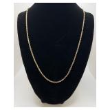 14k Gold Rope Chain Necklace Marked 585