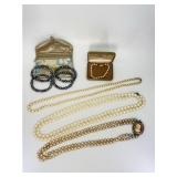 Pearl Jewelry Lot w/ Cameo Pendant & Honora Set