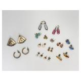 14 Pairs Mixed Costume Jewelry Earrings