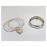 2 Silver Bracelets: Milor 950 & JCM 925 Italy