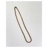 Sterling Spiral Chain Necklace Gilt, Made in Italy