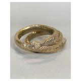 Whiting and Davis Snake Motif Flexible Bracelet