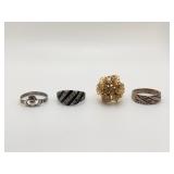 4 Sterling Silver Rings