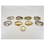 9 Quartz Wristwatches, Perini, Pulsar & Others