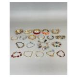 20 Costume Jewelry Bracelets Assorted Styles