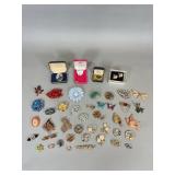 Costume Jewelry Pins and Brooches Lot
