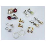 7 Sterling Silver Pairs of Earrings