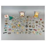 Costume Jewelry Pins Collection, 90+ Pieces