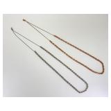2 Sterling Silver Necklaces by Milor Italy