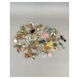 50+ Pairs Costume Jewelry Earrings B