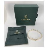 Canaria Ltd. Freshwater Pearl Bracelet 10k Gold