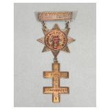 1916 Knights Templar Past Commander Medal
