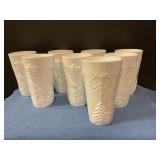 Indiana Milk Glass Harvest Tumblers
