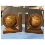 Vintage Old World Globe Bookends