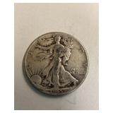 1945 Walking Liberty Silver Half Dollar
