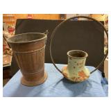 Copper bucket & decoration flower pot