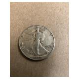 1942-S Walking Liberty Silver Half Dollar