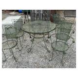 Wrought Iron Table with 4 chairs