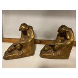 Bronze-clad Bookends by S. Morani