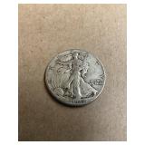 1942 Walking Liberty Silver Half Dollar