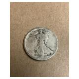 1918-D Walking Liberty Silver Half Dollar