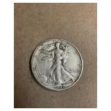 1940 Walking Liberty Silver Half Dollar