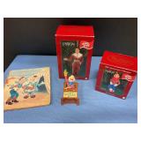 Howdy Doody book & ornaments
