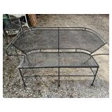 Wrought iron bench